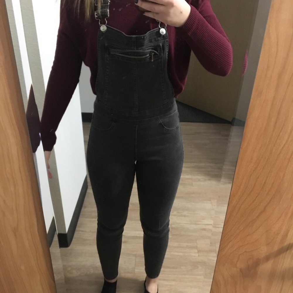 black overalls